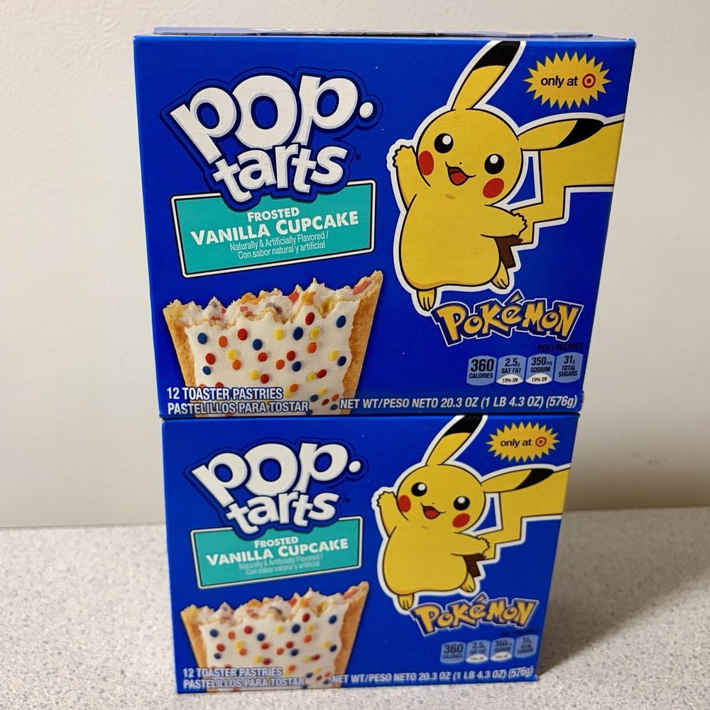 Pokemon Target Exclusive Pop Tarts Vanilla Cupcakes 30th Anniversary Lot 2 NEW